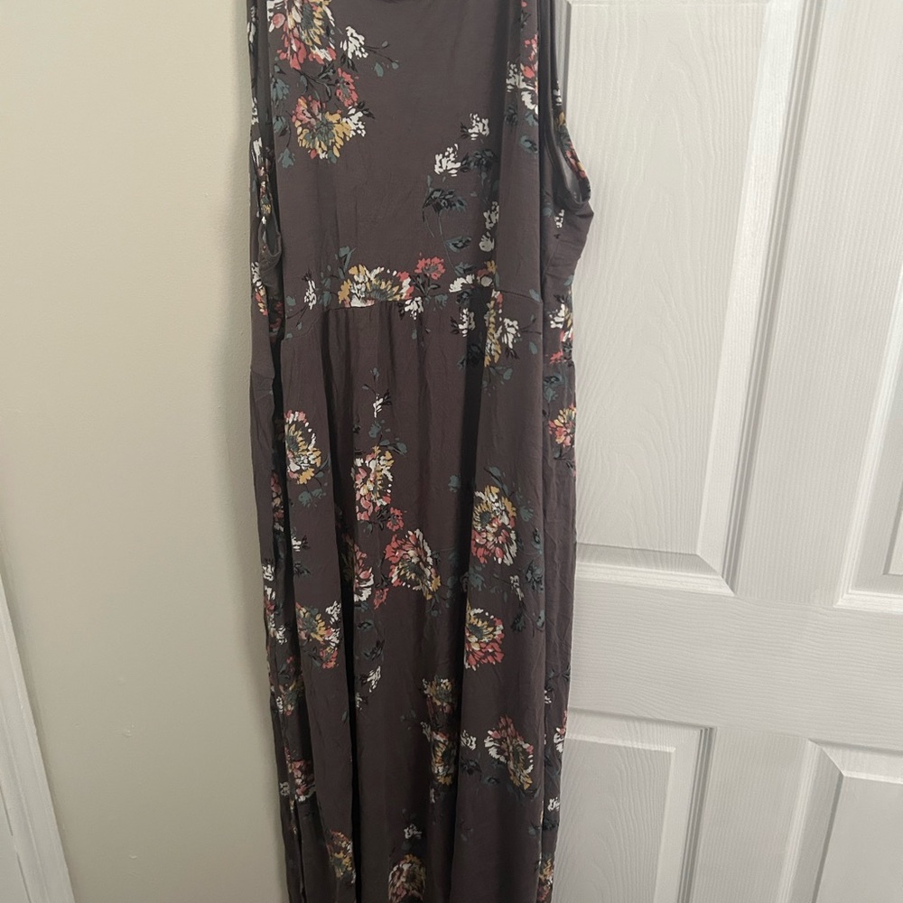 Maurices Dark Floral Maxi Dress